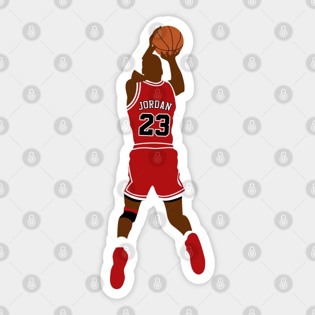 MJ 23 Sticker by CulturedVisuals